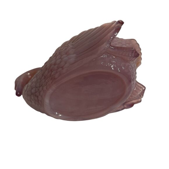 Boyd Vintage Purple, Glass Swam 4”x 2.5” No Chips. - Picture 5 of 10